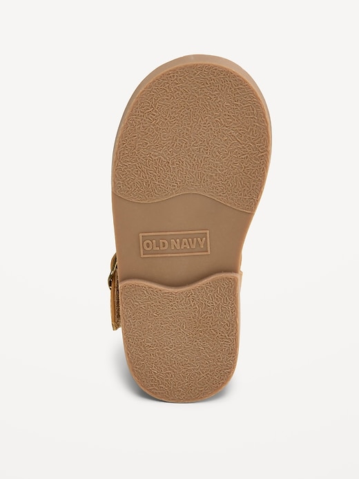 L'image numéro 4 présente Sandales de ballet épaisses en similicuir pour toute-petite