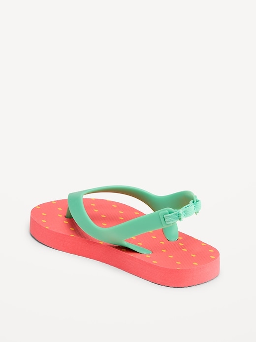 Image number 3 showing, Flip-Flop Sandals for Toddler Girls (Partially Plant-Based)