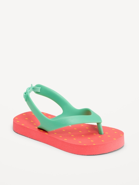 Flip-Flop Sandals for Toddler Girls (Partially Plant-Based)