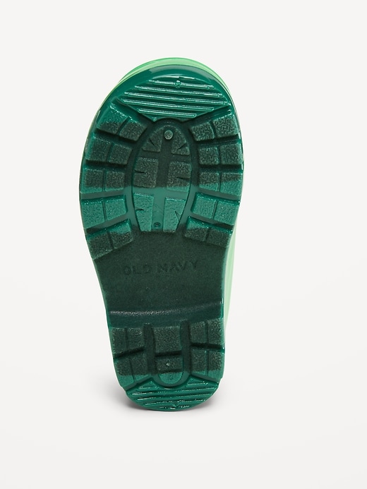 Image number 4 showing, Tall Frog-Graphic Rain Boots for Toddler Boys