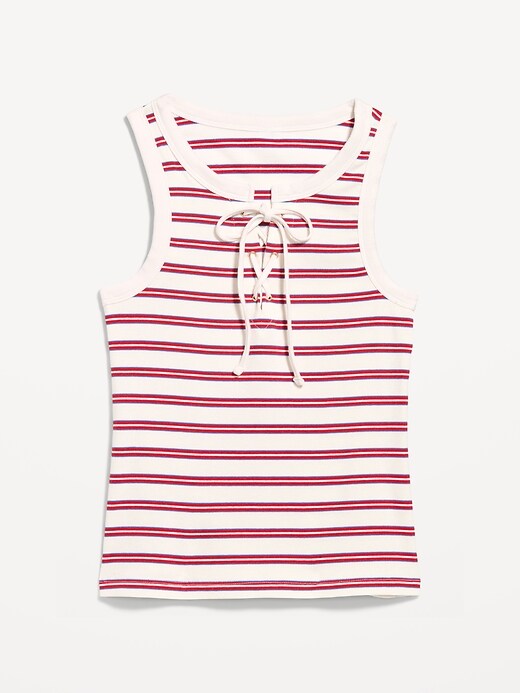 Image number 5 showing, Lace-Up Tank Top