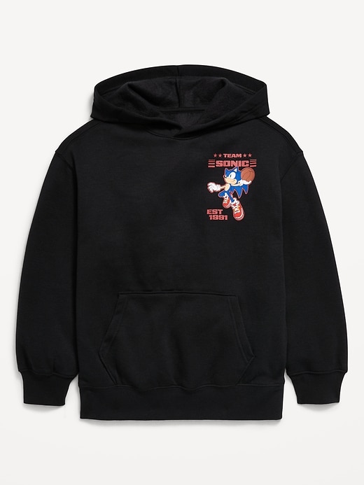 Image number 1 showing, Sonic The Hedgehog™ Oversized Gender-Neutral Pullover Hoodie for Kids
