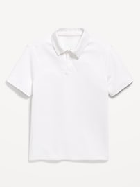 Image number 4 showing, Short-Sleeve Textured Mesh Polo Shirt for Boys