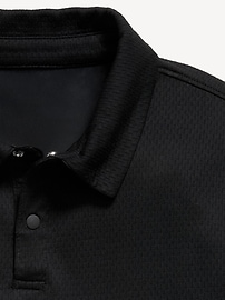 Image number 5 showing, Short-Sleeve Textured Mesh Polo Shirt for Boys