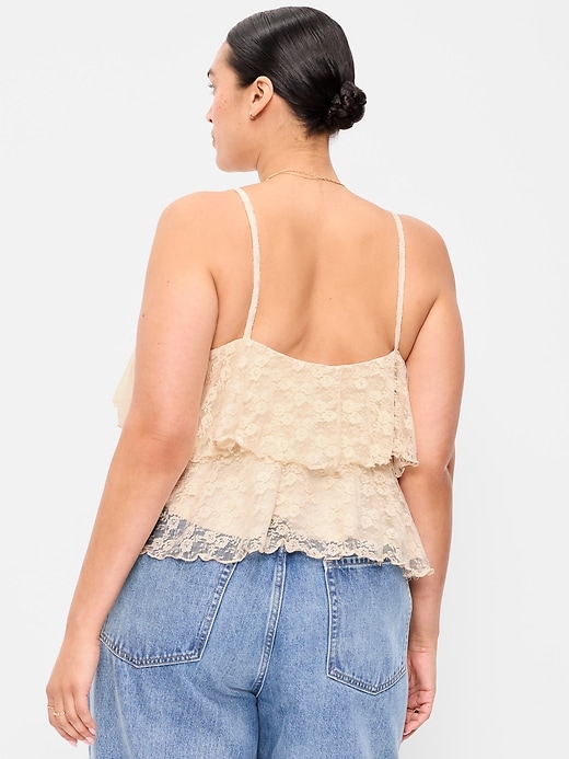 Image number 7 showing, Tiered Lace Ruffle Top