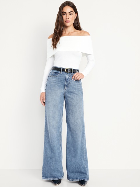 Extra High-Waisted Super Wide-Leg Jeans