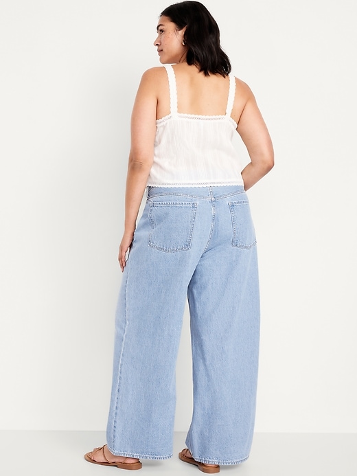 Image number 8 showing, Mid-Rise Wow Baggy Wide-Leg Jeans
