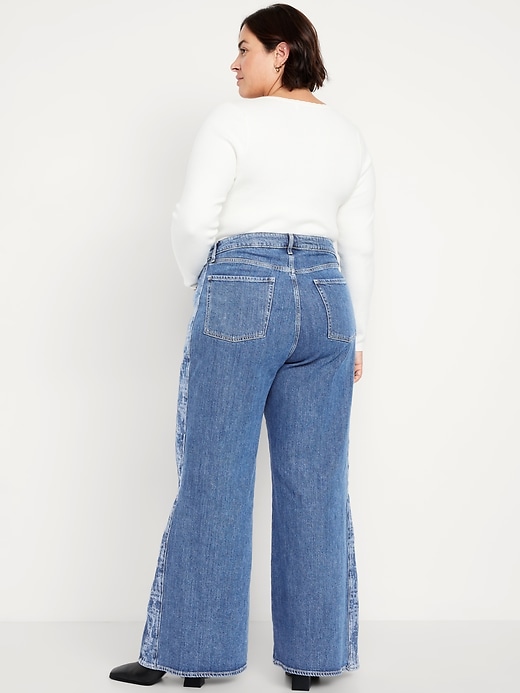 Image number 9 showing, Extra High-Waisted Super Wide-Leg Jeans