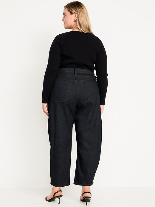 Image number 9 showing, High-Waisted Wow Barrel Ankle Jeans