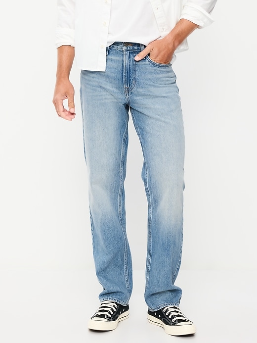 Image number 2 showing, Structured Loose Non-Stretch Jeans
