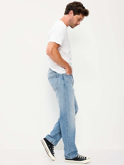Image number 5 showing, Structured Loose Non-Stretch Jeans