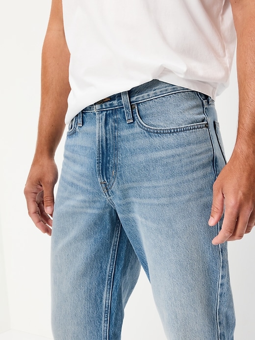 Image number 4 showing, Structured Loose Non-Stretch Jeans