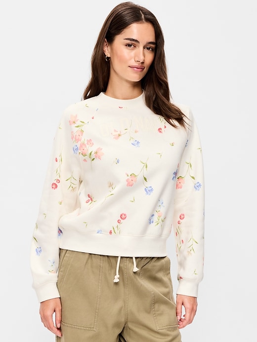 Image number 1 showing, Vintage Crew-Neck Logo-Graphic Sweatshirt