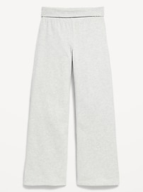 Image number 1 showing, Foldover Jersey Knit Wide-Leg Pants for Girls