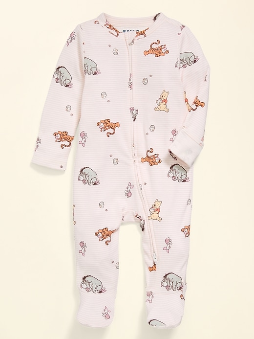 L'image numéro 2 présente Une-pièce Nuit ou jeu à pieds à glissière à double sens Winnie l’ourson Old Navy x Disney pour bébé