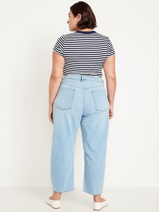 Image number 7 showing, High-Waisted Wow Barrel Ankle Jeans