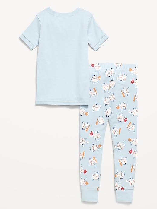 Image number 2 showing, Snug-Fit Printed Pajama Set for Toddler & Baby