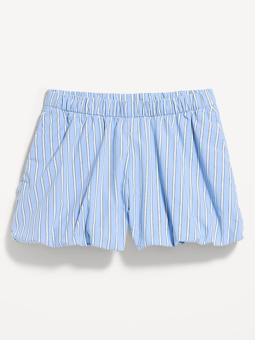 Image number 3 showing, Poplin Bubble Hem Shorts