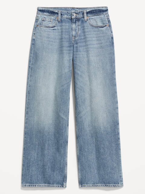 Low-Rise Baggy Wide-Leg Jeans