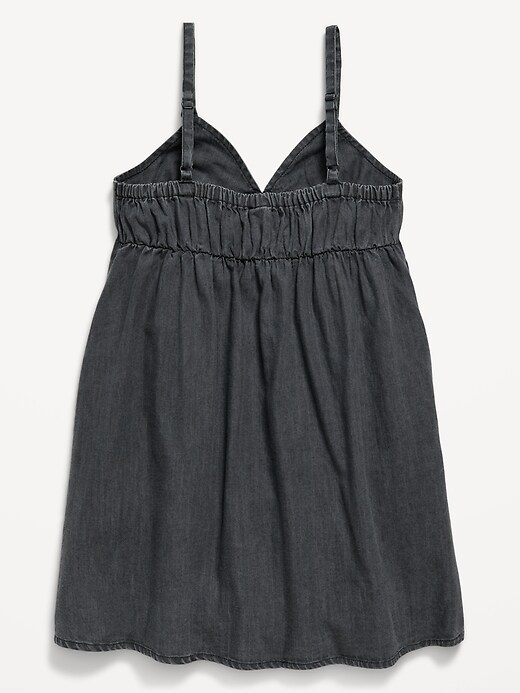 Image number 2 showing, Sleeveless Swing Jean Dress for Girls