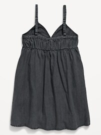 Image number 2 showing, Sleeveless Swing Jean Dress for Girls
