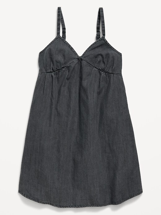 Image number 1 showing, Sleeveless Swing Jean Dress for Girls