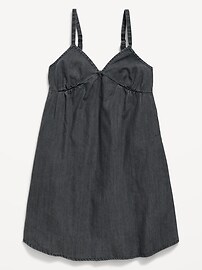 Image number 1 showing, Sleeveless Swing Jean Dress for Girls