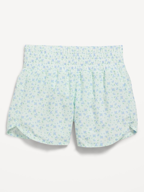 SHORT DE COURSE À OURLET ARRONDI FENDU À TAILLE HAUTE POUR FILLE