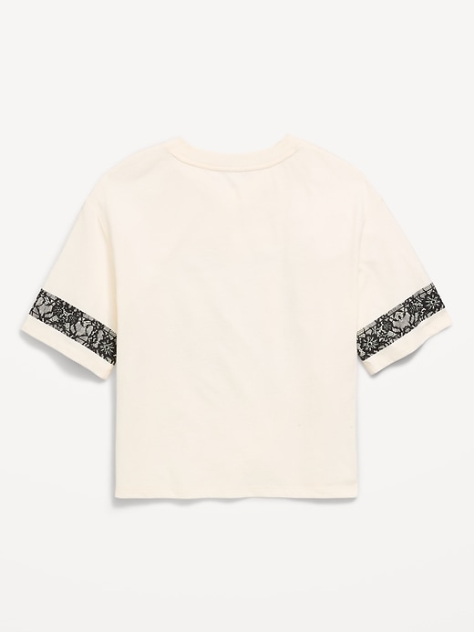 Image number 3 showing, Oversized Football-Style T-Shirt for Girls