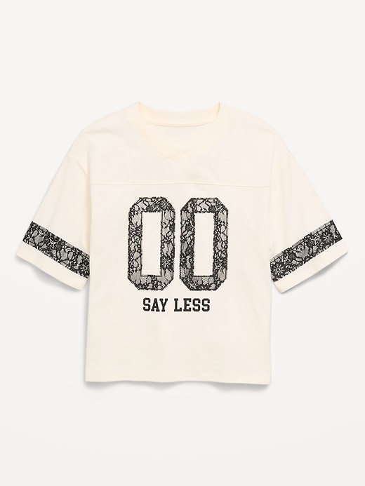 Image number 2 showing, Oversized Football-Style T-Shirt for Girls