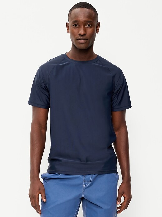 Image number 1 showing, Raglan-Sleeve Rashguard Swim Top