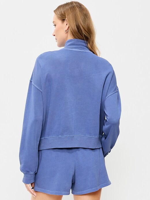 Image number 2 showing, SoComfy Oversized Logo Half-Zip Sweatshirt