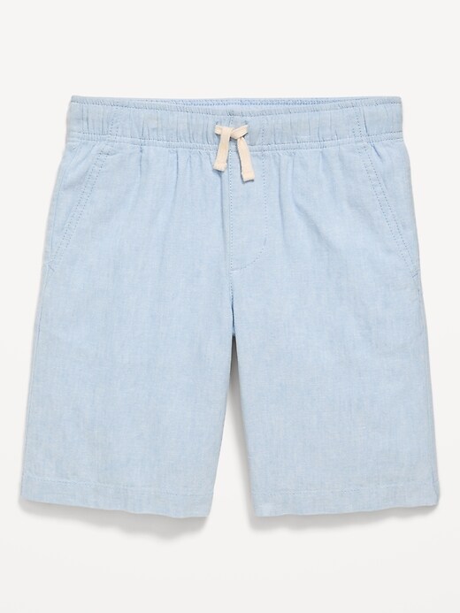Image number 2 showing, Knee Length Linen-Blend Dock Shorts for Boys
