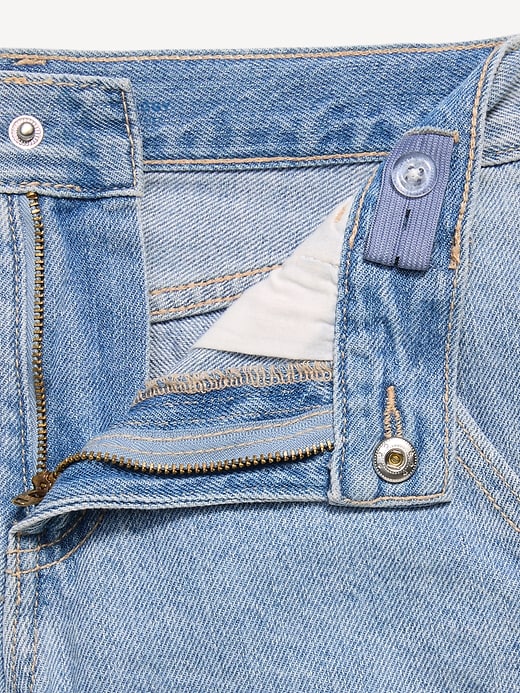 L'image numéro 5 présente Bermuda en jean utilitaire coupe très généreuse pour garçon