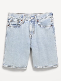 Image number 2 showing, Knee Length Baggy Jean Shorts for Boys