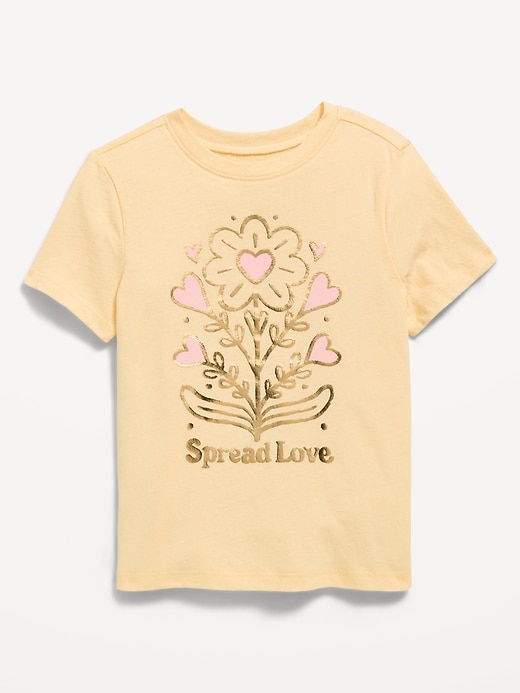 Image number 1 showing, Short-Sleeve Graphic T-Shirt for Toddler Girls