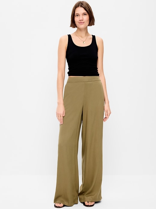 Image number 1 showing, High-Waisted Playa Wide-Leg Pants