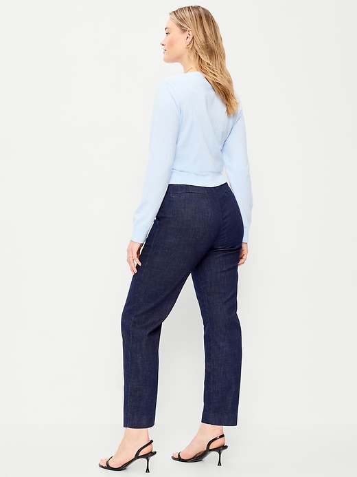 L'image numéro 6 présente Pantalon Pixie droit à taille haute