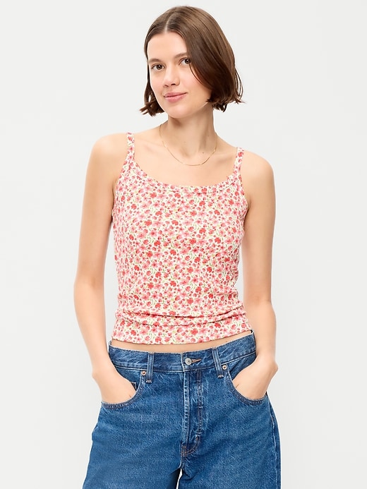 Image number 1 showing, Pointelle Cami Tank Top