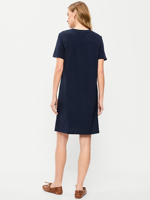 Image number 2 showing, Vintage Crew-Neck Mini T-Shirt Dress