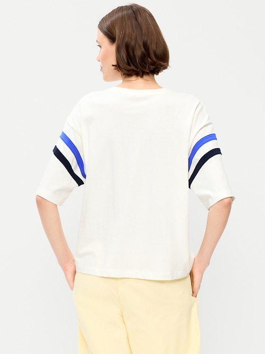 Image number 2 showing, Short-Sleeve Loose Crew-Neck T-Shirt