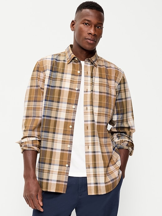 Image number 1 showing, Classic Fit Everyday Plaid Poplin Shirt