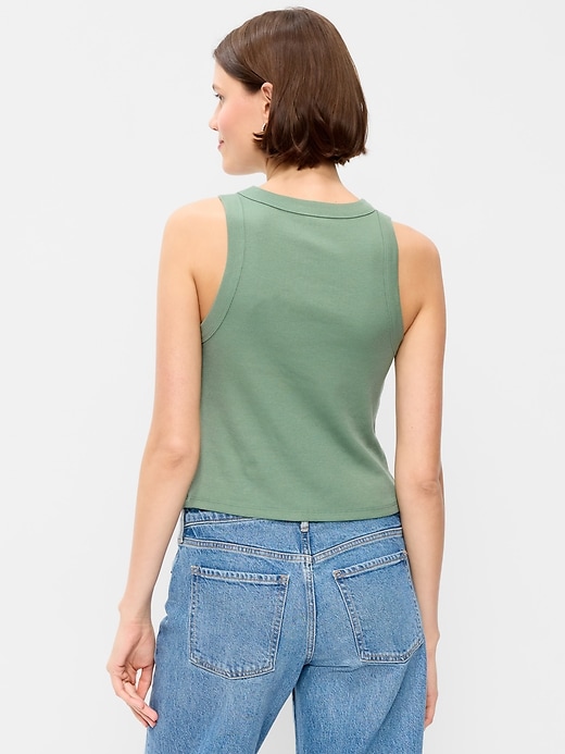 L'image numéro 2 présente Camisole courte moulante