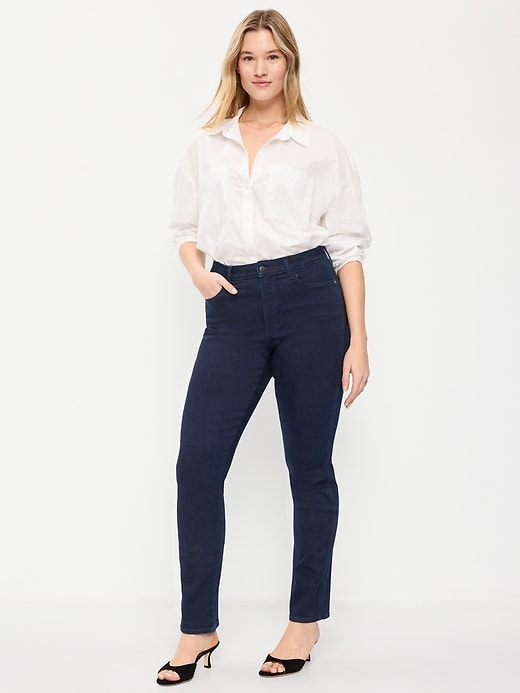 L'image numéro 6 présente Jean Rockstar super ajusté à taille haute