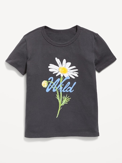L'image numéro 1 présente T-shirt à manches courtes à imprimé pour fille