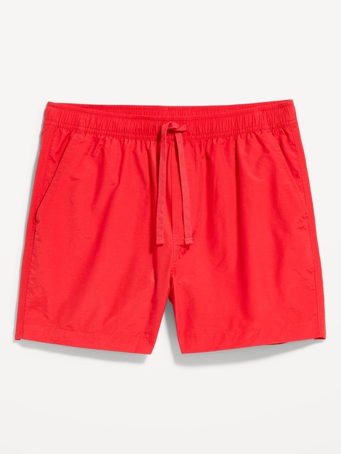 Solid Jogger Shorts -- 5-inch inseam