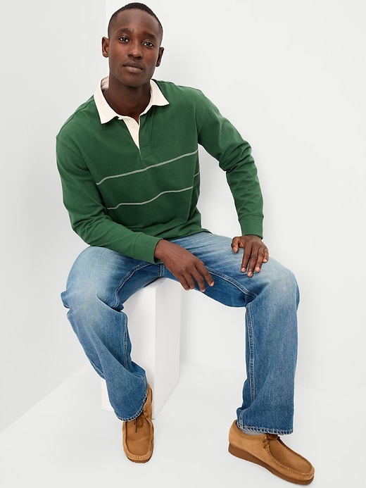 Image number 3 showing, Color-Block Rugby Polo