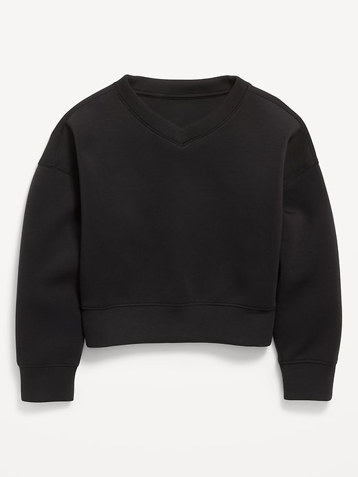 Image number 1 showing, Bounce Fleece V-Neck Sweatshirt for Girls