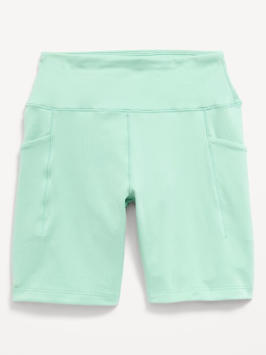 Image number 4 showing, High-Waisted StudioSmooth Biker Shorts for Girls