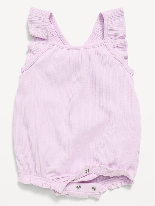 Image number 4 showing, Sleeveless Ruffle-Trim Romper for Baby